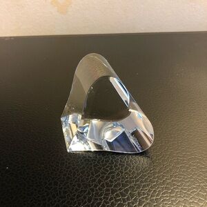 Original Daum France signed PW Yenawine Crystal Heart